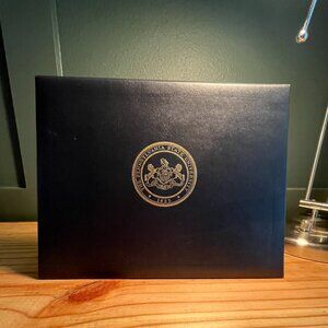 Penn State Padded Diploma Presentation Folder From 2001